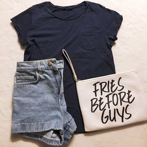 Mango Pocket Navy Tee